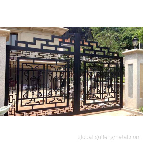 Electric Aluminium Art Gate Aluminum stainless steel entrance garden door louver door Manufactory